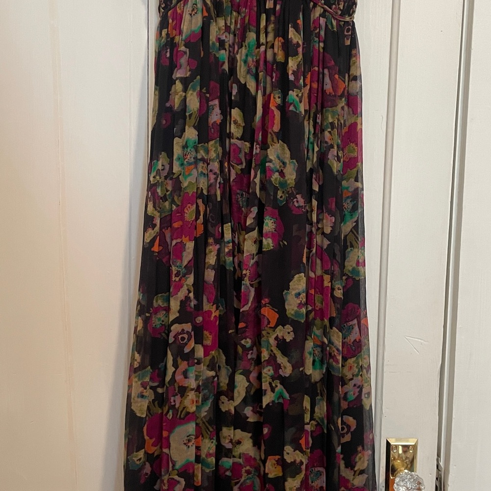 New Ulla Johnson Ines Floral Silk Maxi Dress size 6 in Cosmic - Picture 9 of 14